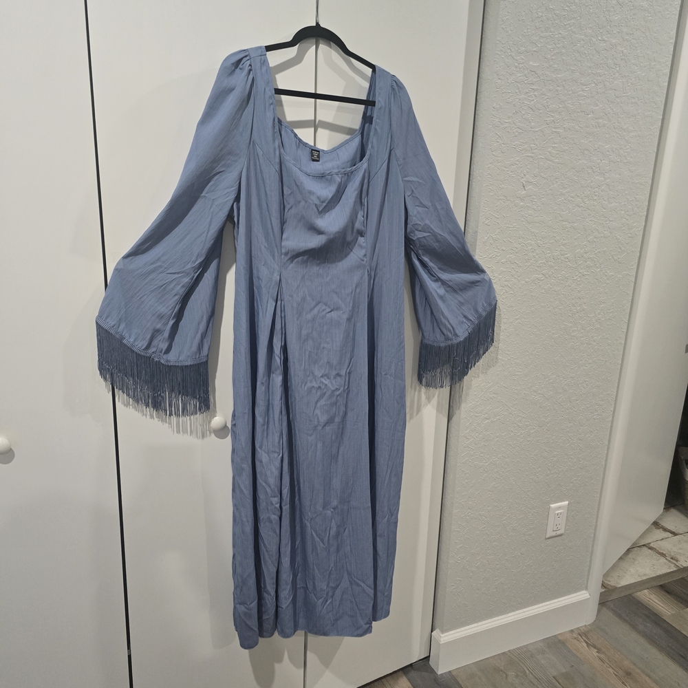 Funfare Blue Midi Dress
